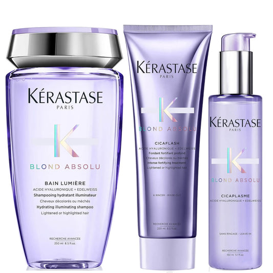 Kerastase Blond Absolu Shampoo 250ml + Cicaflash 250ml + Cicaplasme 150ml