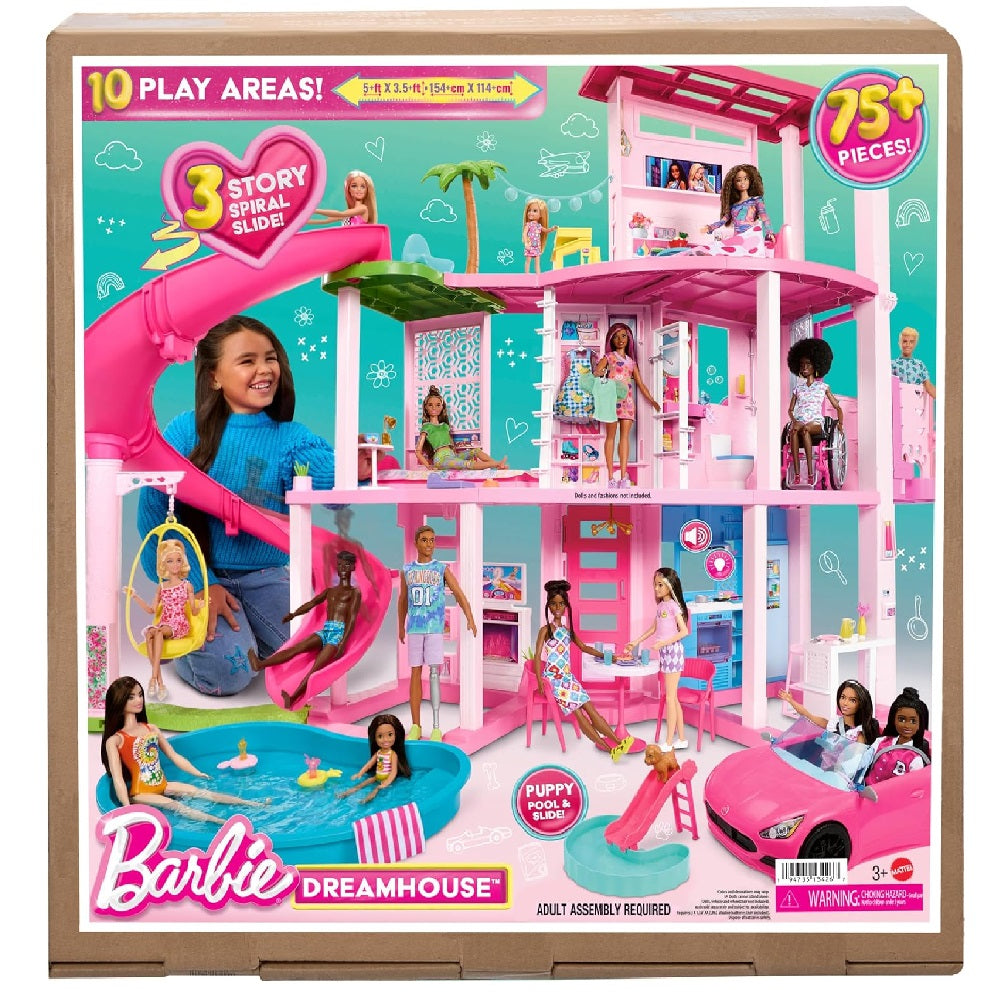 Barbie 75-Piece Dreamhouse Doll House Playset New