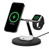 Belkin 3-in-1 Wireless Charger with MagSafe 15W, Black