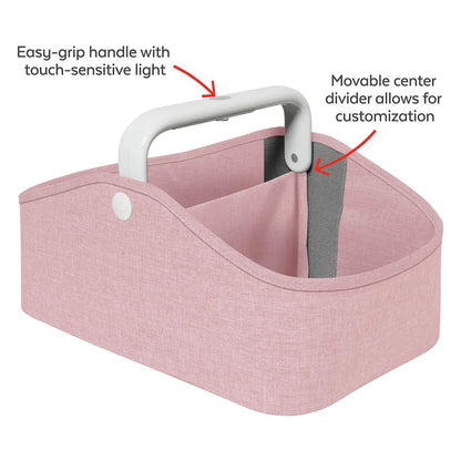 Skip Hop - Light Up Diaper Caddy - Heather Pink