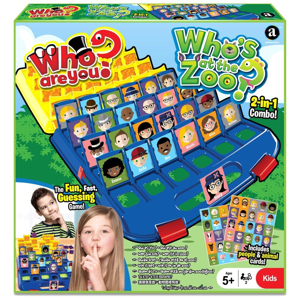 Ambassador Who Are You & Who’s At The Zoo? 2-In-1 Combo Game