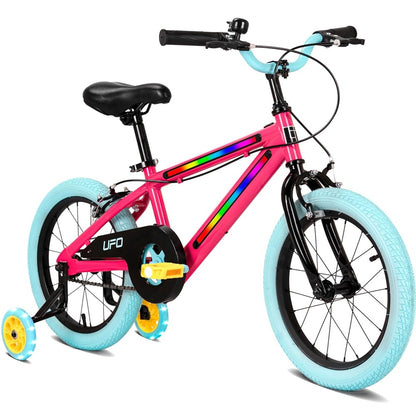 Lit UFO 16" Hot Pink Bicycle