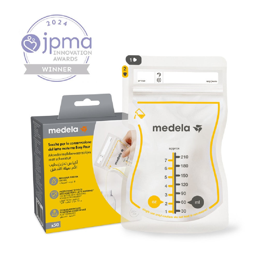 Medela Easy Pour Breast Milk Storage Bags 210 ml 50 pcs