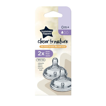 Tommee Tippee Closer to Nature  2X SLOW FLOW TEAT
