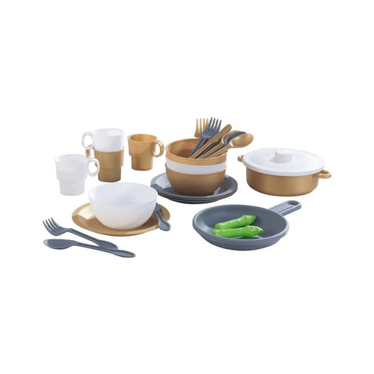 KidKraft Modern Metallics 27-Piece Cookware Set