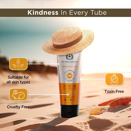 THE MAN COMPANY The Man Company Sunscreen Gel Spf50, Pa+++ 50ml