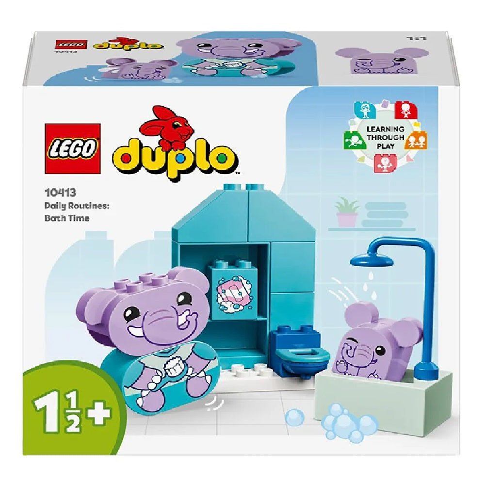 LEGO DUPLO My First Daily Routine: Bath Time Set 10413 - Educational Toy for Toddlers, 15pcs