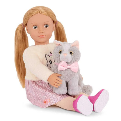 Our Generation - Sheela And Sammy Doll With Pet Kitten