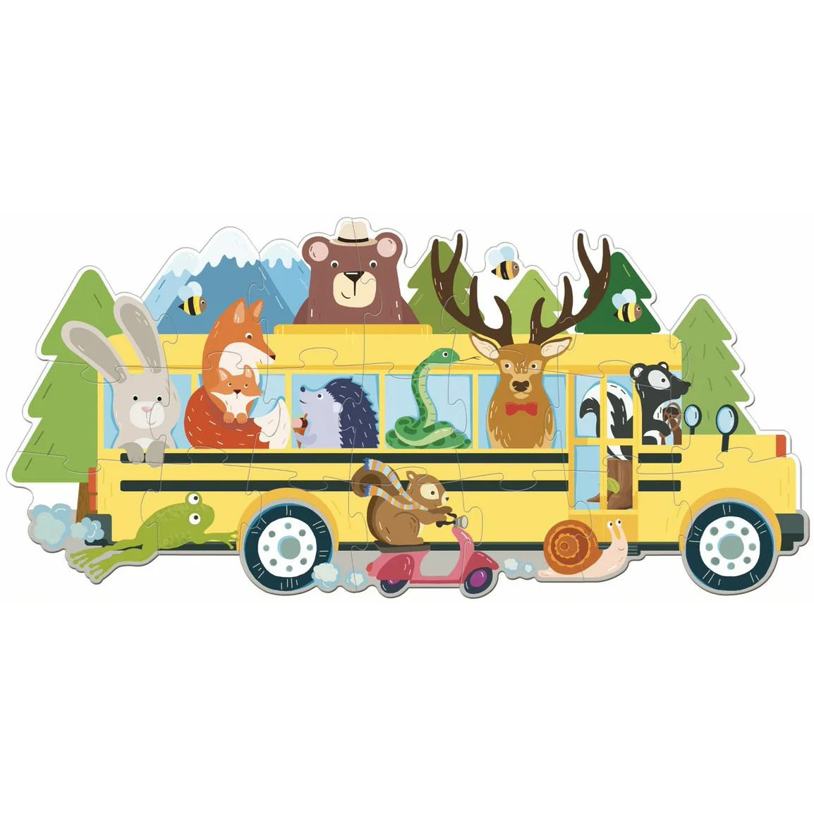 Sassi - Travel Puzzle Animals On A Bus