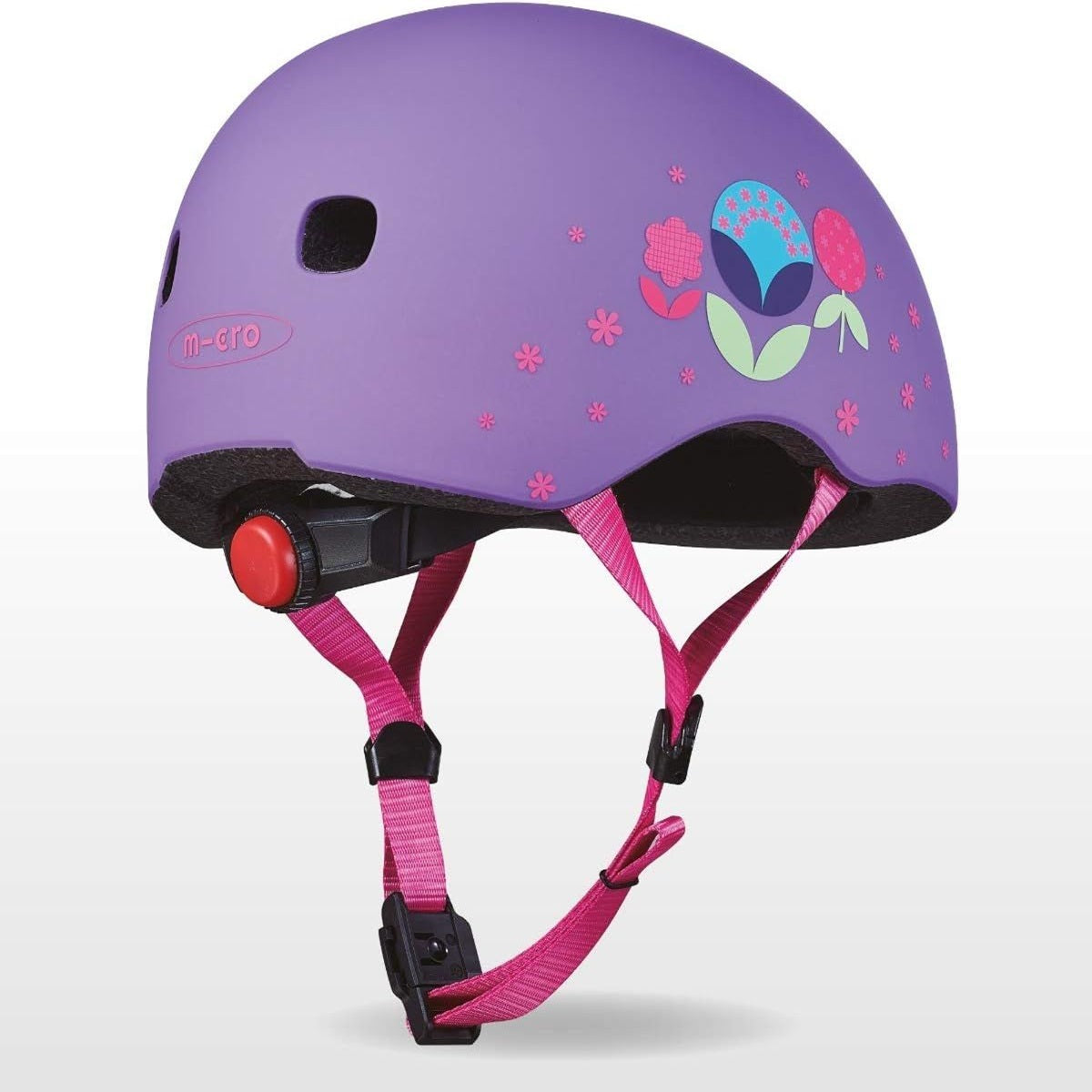 Micro - PC Helmet - Floral Purple - Small