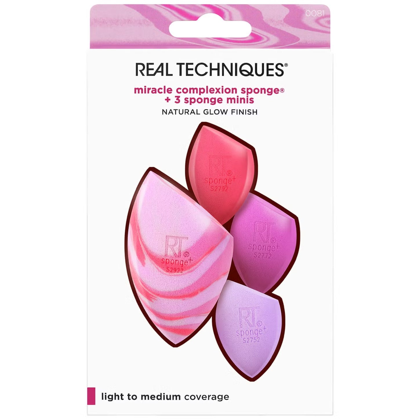 Real Techniques Berry Pop Miracle Complexion Sponge and Mini Sponges Set