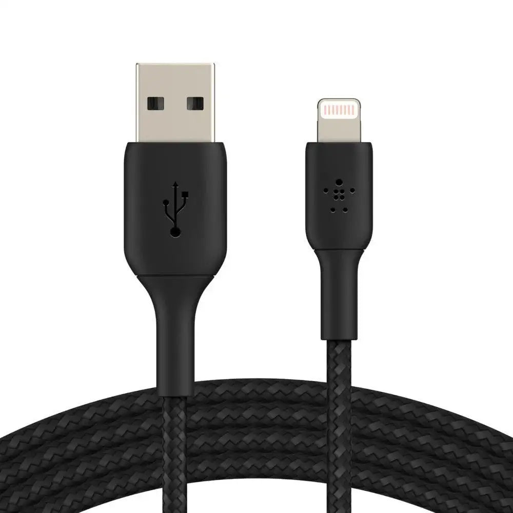 Belkin boost charge Braided Lightning to USB-A Cable, Black- 2M