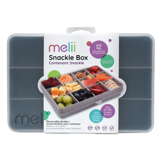 Melii - Snackle Box w/ Removable Divider 4oz - Grey