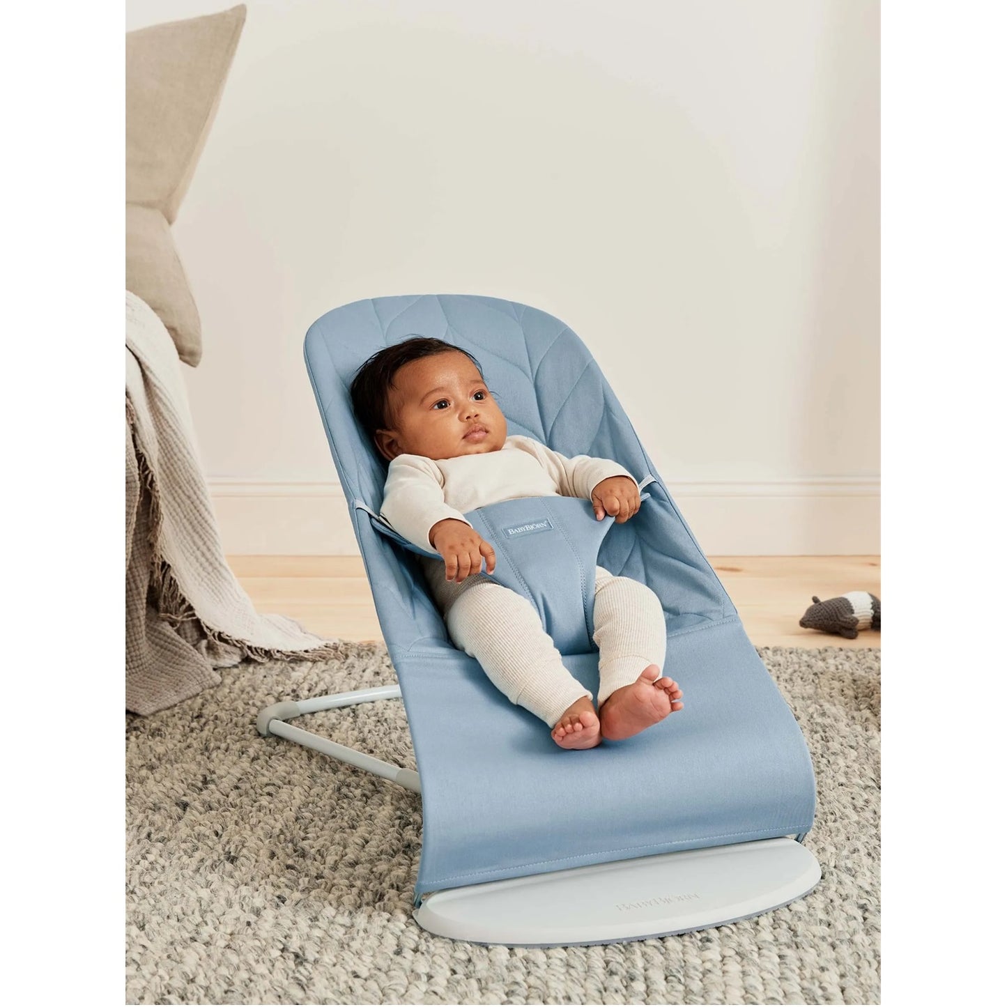 BabyBjorn Bouncer Bliss Woven Petal Quilt - Blue