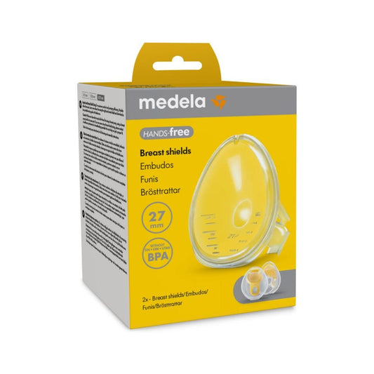 واقي الثدي بدون استخدام اليدين من Medela مقاس 2 × 27 مم