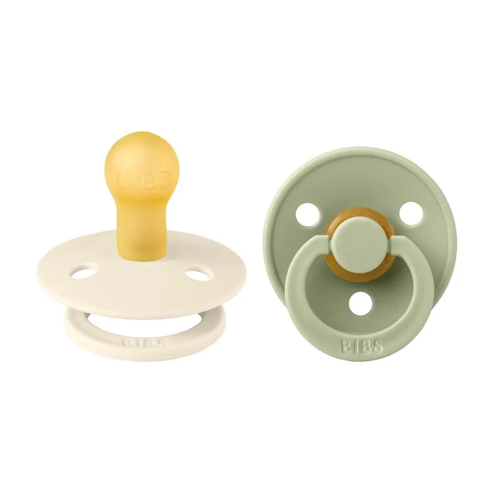 Bibs - Colour S1 Pacifiers - Pack of 2 - Ivory/Sage