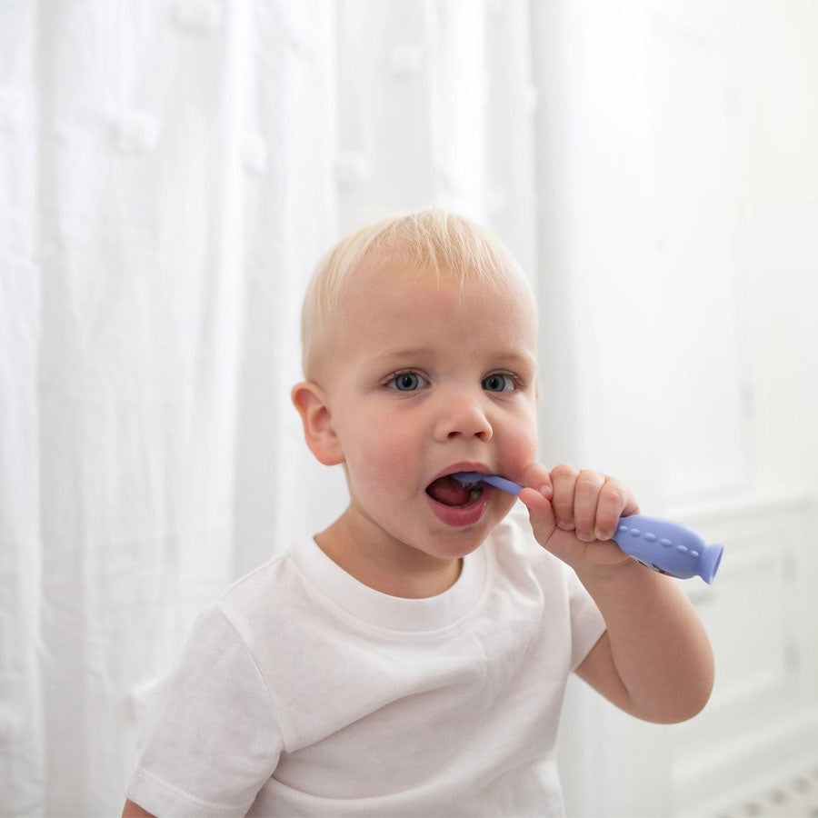 Dr. Brown's Tooth Scrubber Toddler Toothbrush Monster - Purple