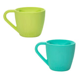 Melii - Silicone Bear Mug - 2pcs - Mint & Turquoise