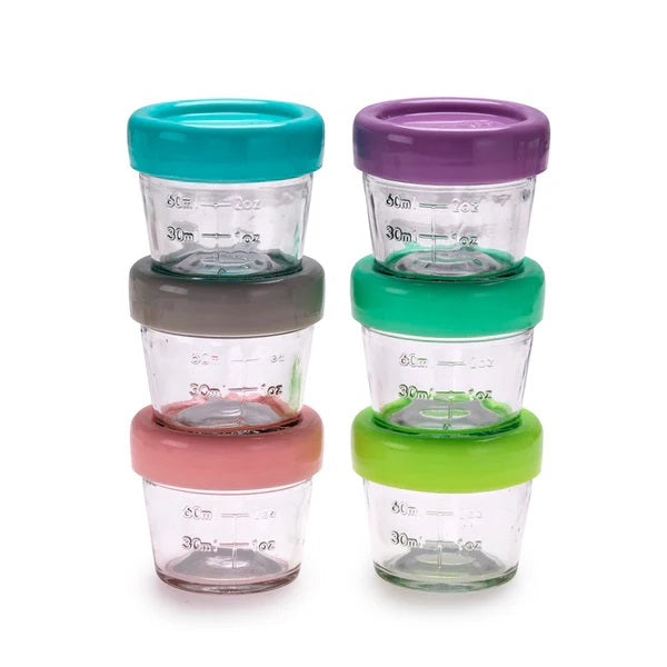 Melii - Glass Food Storage Container 4oz - 6 pcs