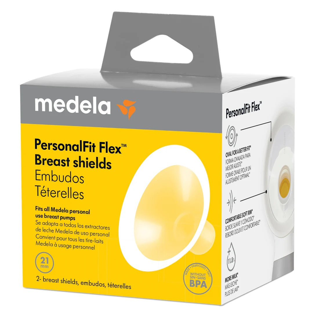 واقي الثدي الجديد PersonalFit Flex من Medela (عبوة من قطعتين) - صغير