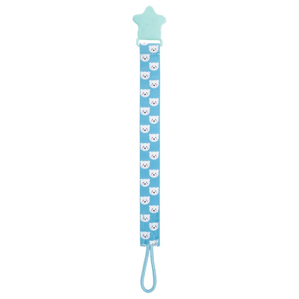 Babyjem Print Pacifier Holder - Blue