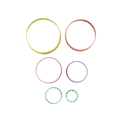 Wilton Round Fondant Double Cut-Outs, Set of 6