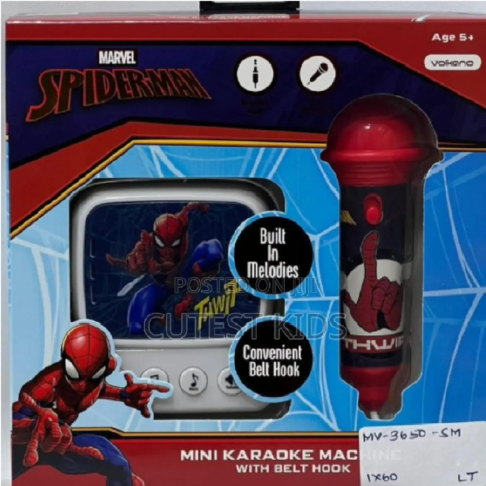 SpiderMan Small Karaoke Machine With Belt Hook (MV-3650-SM)