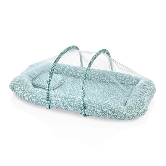 Babyjem Babynest With Mosquito Net - Green