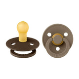 Bibs - Colour S1 Pacifiers - Pack of 2 - Mocha/Dark Oak