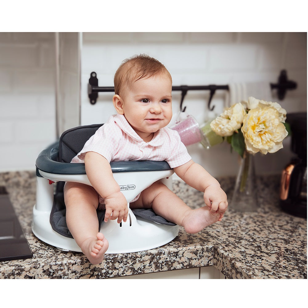 Babyjem - Anti-Slip Baby Bath & Feeding Seat - Black