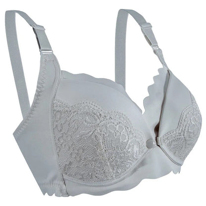 Okus - Elegant Seamless Maternity & Nursing Bra - Light Grey - XX Large