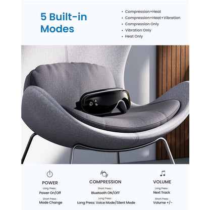 Renpho Eyeris Eye Massager - Black