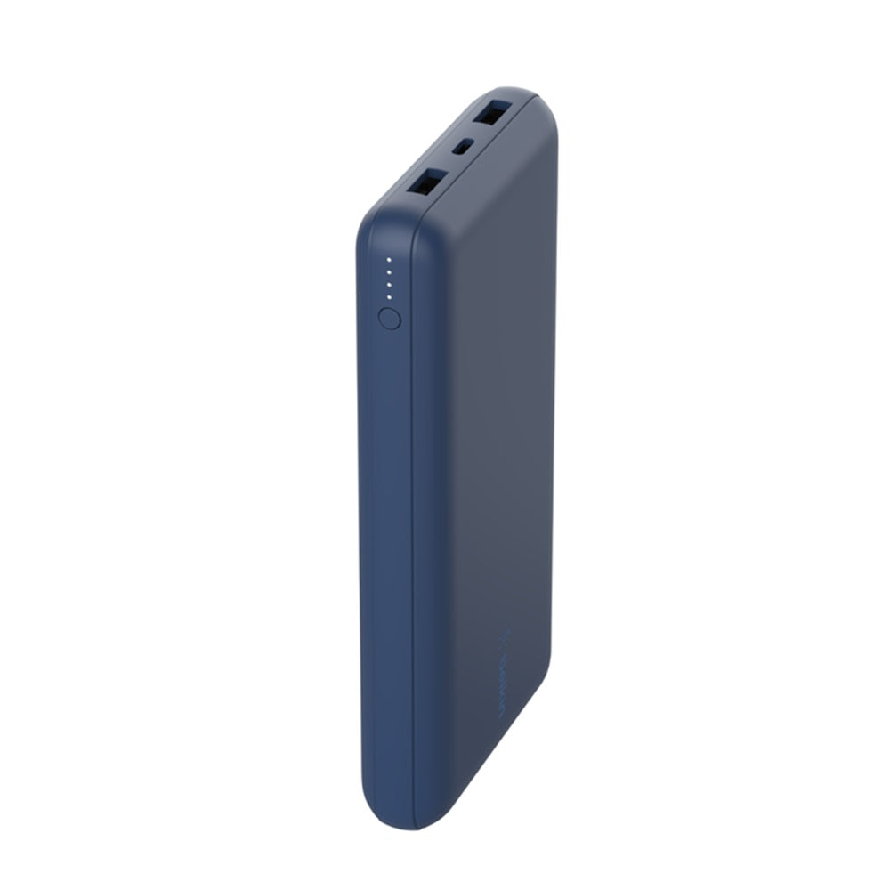 Belkin 20K Power Bank, USB-A & C 15W, Blue