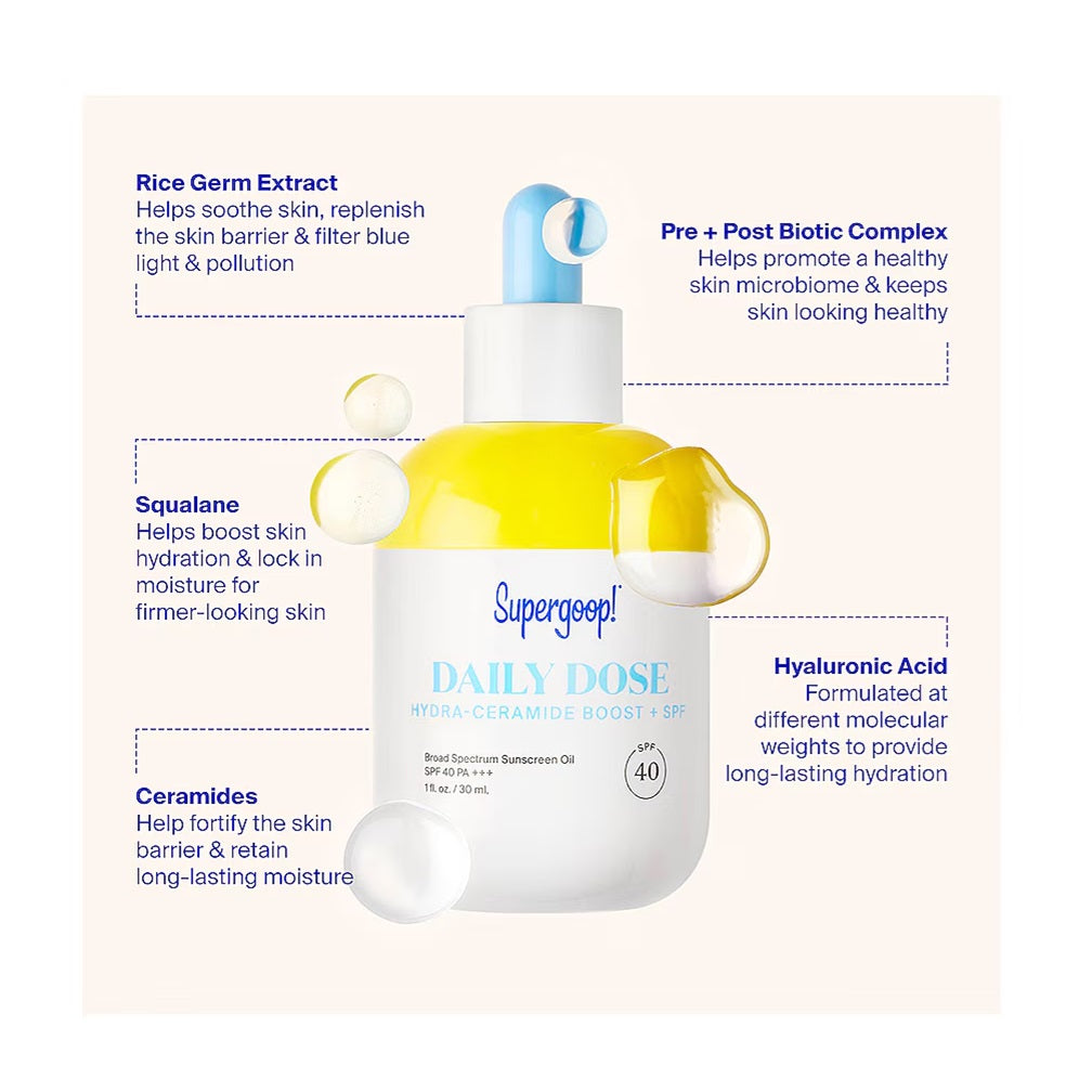 Supergoop! Daily Dose Hydra-Ceramide Boost + SPF 40 30ml