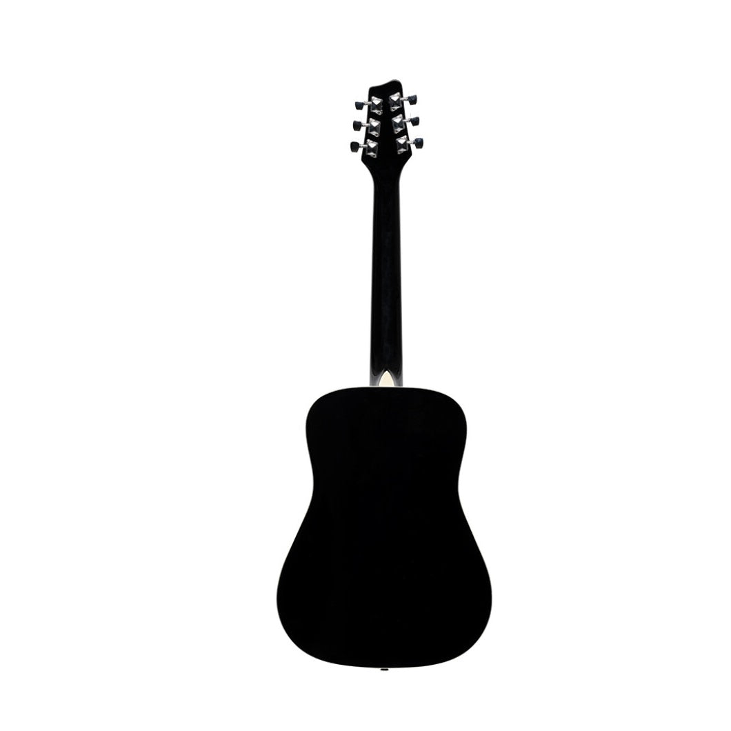 Stagg 3/4 Black Dreadnought Acoustic Guitar with Basswood Top