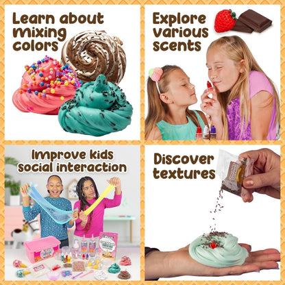 Creoos Ice Cream Slime Kit With 31 Accessories