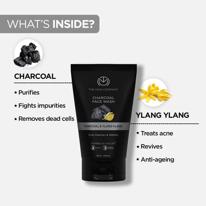THE MAN COMPANY Ylang-Ylang & Argan | Charcoal Face Wash