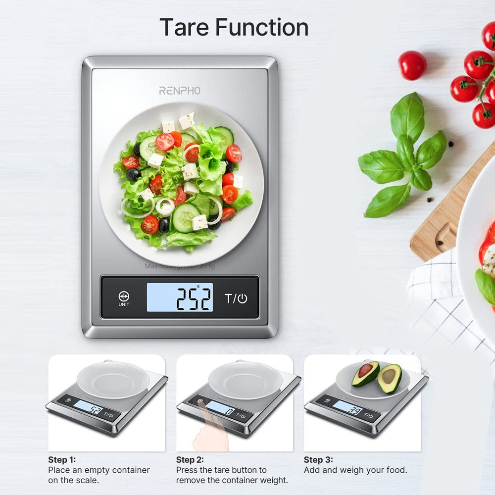 Renpho Smart Food Nutritional Calculator Scale - Stainless Steel