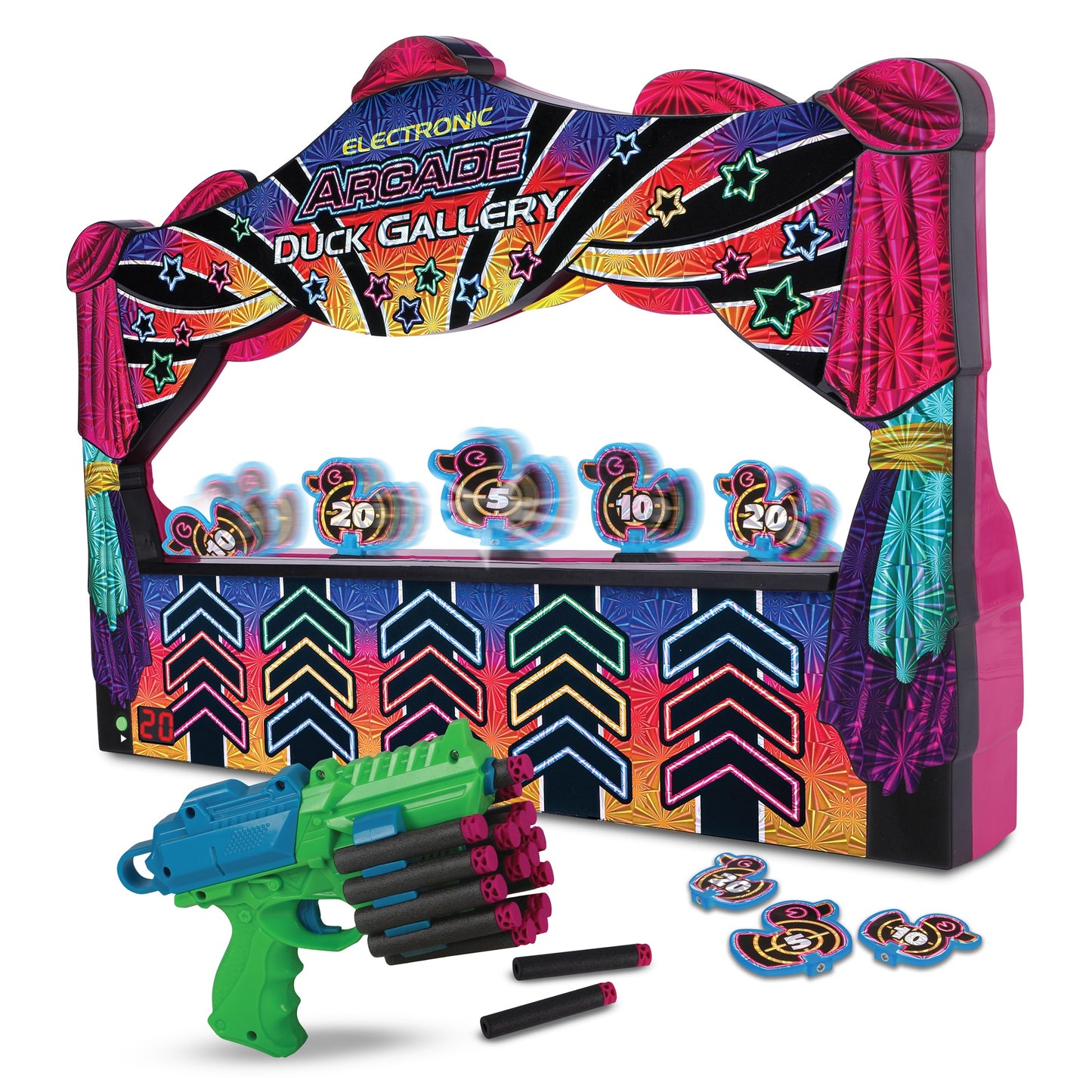 Ambassador - Electronic Arcade Duck Shooting Gallery (Hyper Neon Black Series)