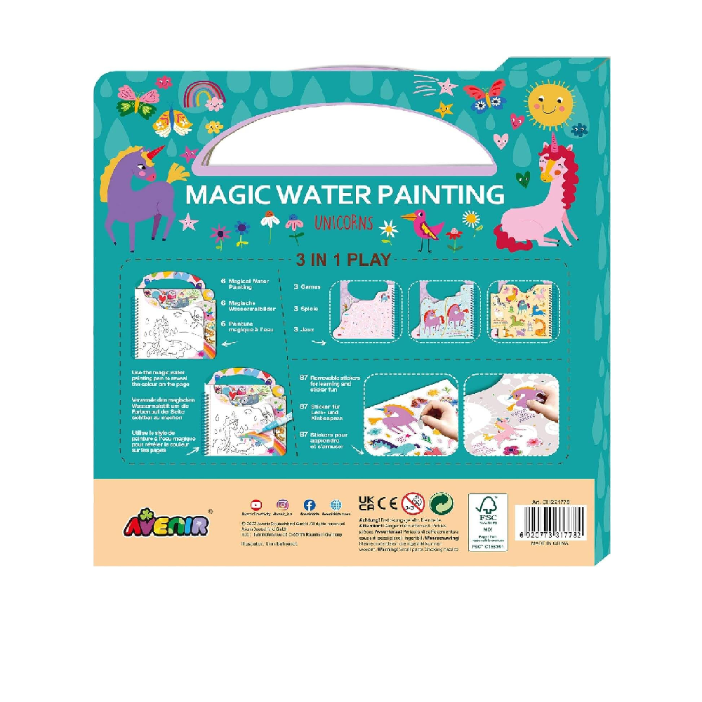Avenir Magic Water Painting - Unicorns