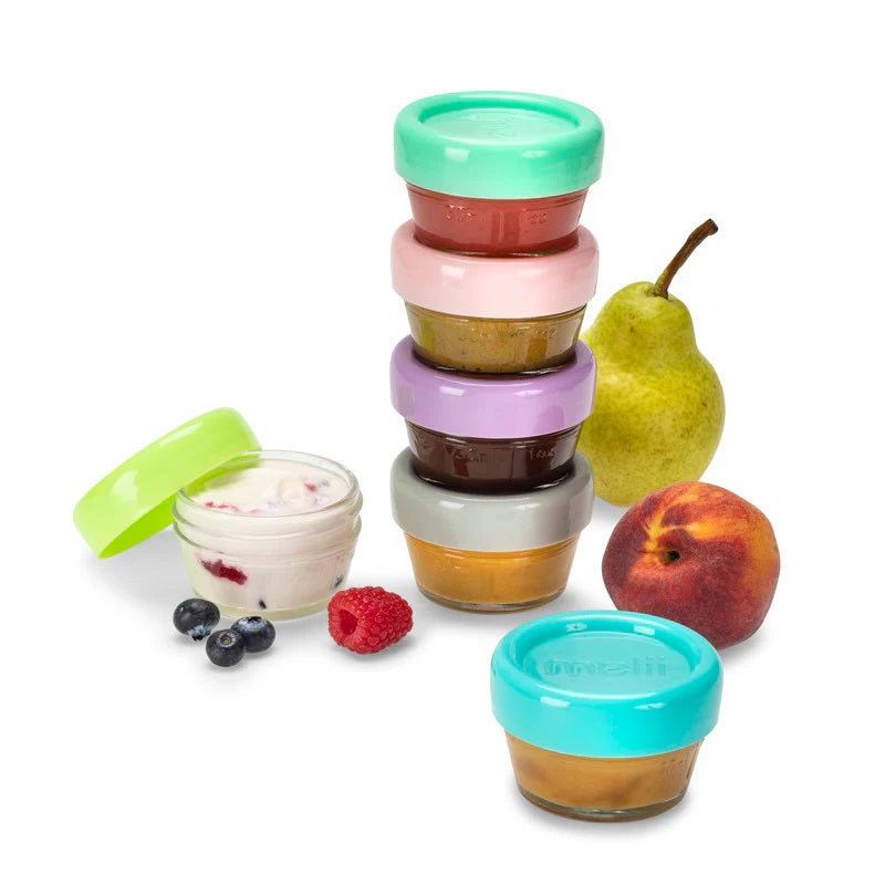 Melii - Glass Food Storage Container 2oz - 6 pcs