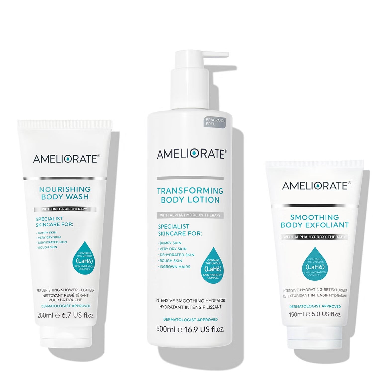 AMELIORATE - Smooth Skin Supersize Bundle (Fragrance Free)