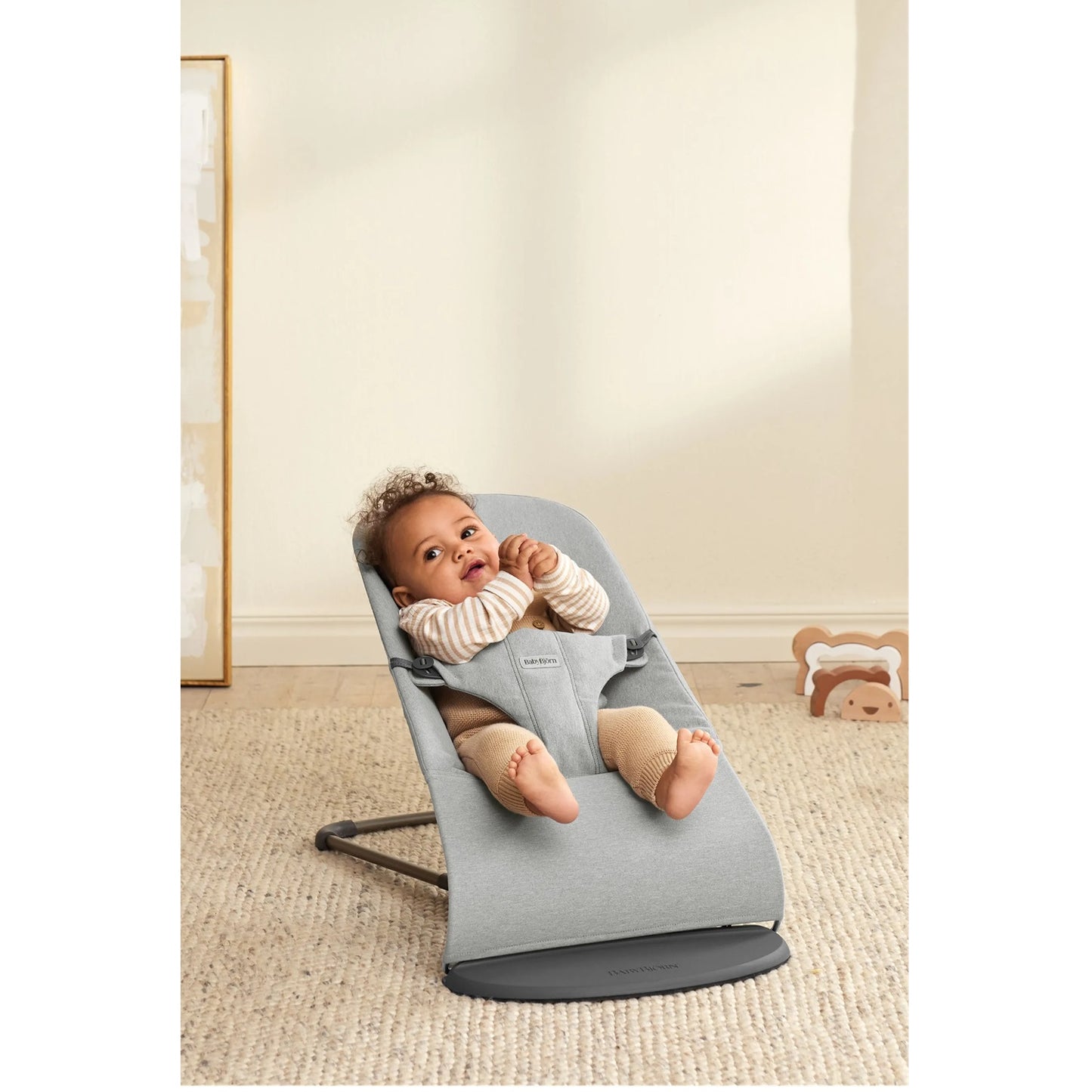 BabyBjorn Bouncer Bliss Woven Melange - Light Grey