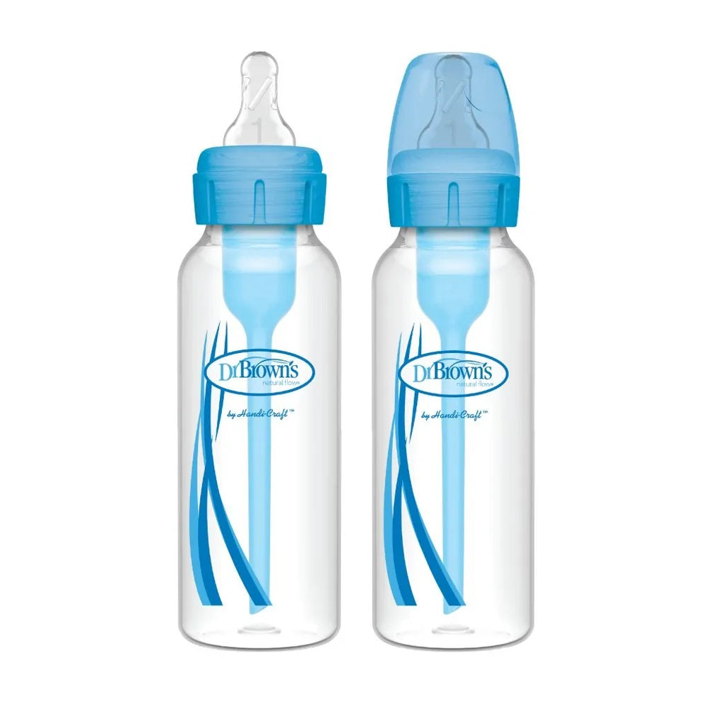Dr. Brown's PP Narrow Options Plus Feeding Bottle Pack of 2 Blue - 250ml Each