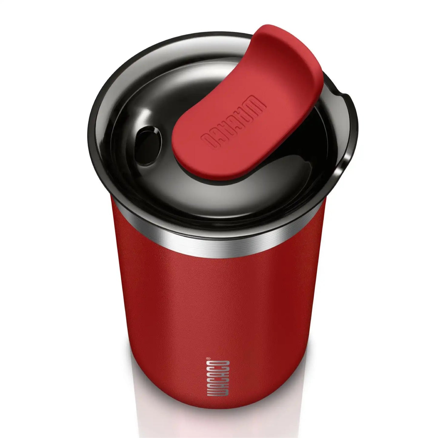 Wacaco Octaroma Lungo Vacuum-Insulated Coffee Mug, 300 ml - Carmine Red