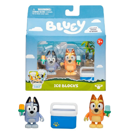 Bluey S13 Let’s Play Chef – Ice Blocks Bingo & Socks (Figure 2-Pack)
