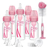 Dr. Brown's PP Narrow Anti-Colic Options+ Feeding Bottle Set Pink - 17 Pieces
