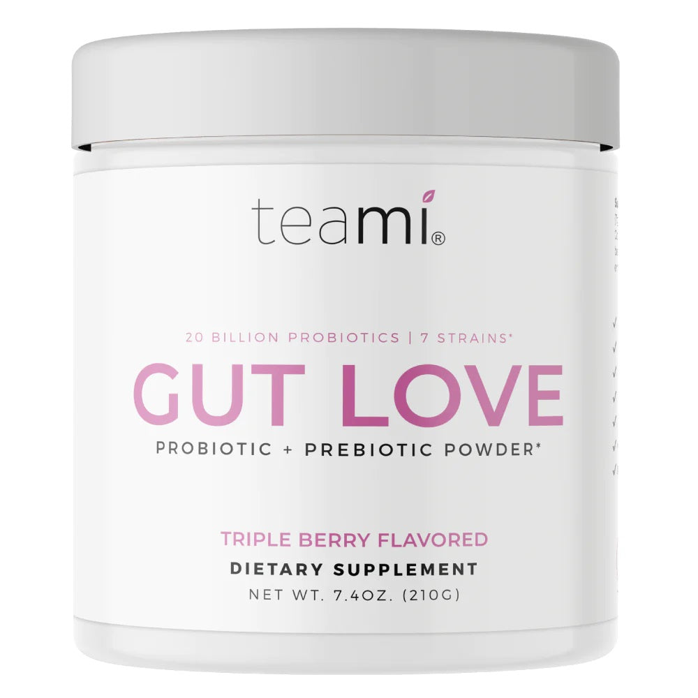 Teami Blends Gut Love Probiotic + Prebiotic Powder Triple Berry 210g