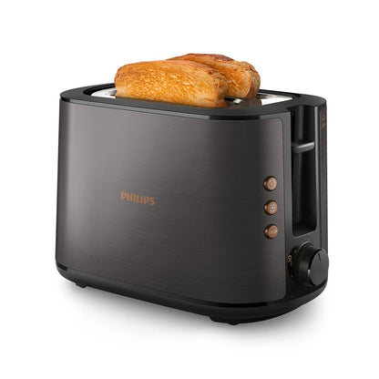 Philips 5000 Series Fully Metal Toaster - Black/Copper
