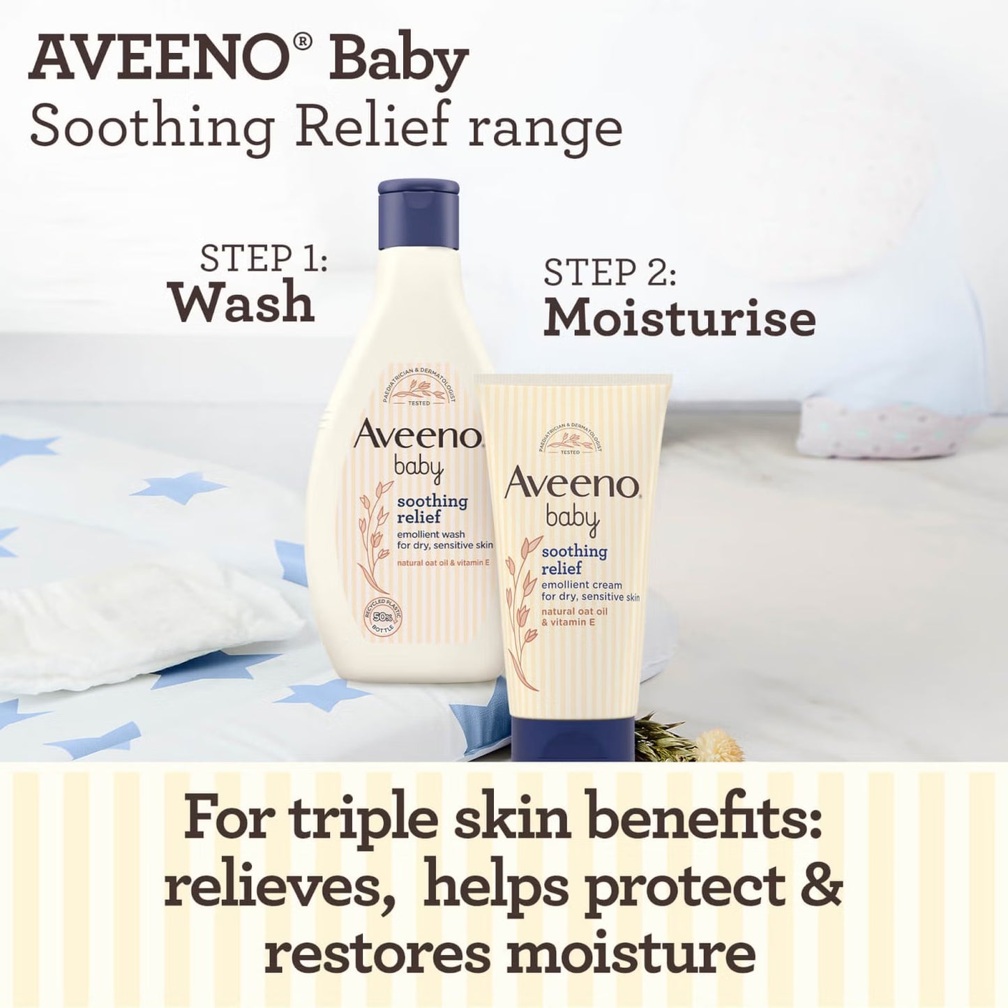 Aveeno Baby Soothing Relief Emollient Cream 150ml